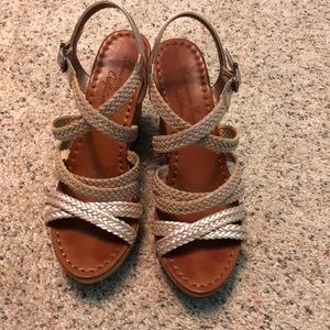 American Eagle Rose Gold Wedges